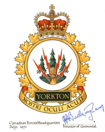 Coat of arms (crest) of the Canadian Forces Base Yorkton, Canada