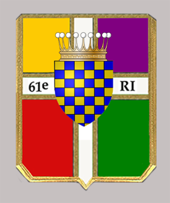 Coat of arms (crest) of 61st Infantry Regiment, French Army
