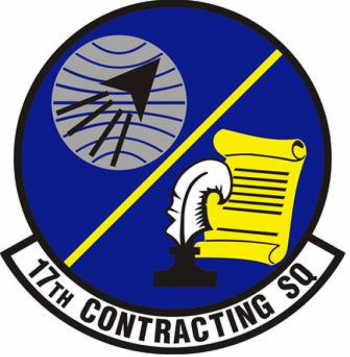 Coat of arms (crest) of the 17th Contracting Squadron, US Air Force