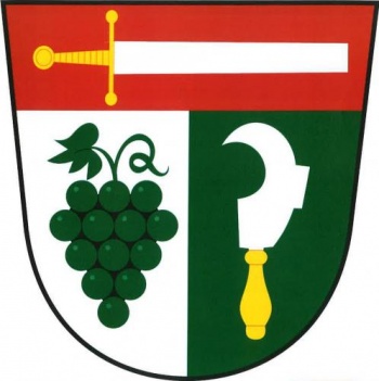 Arms (crest) of Stříbrnice (Uherské Hradiště)