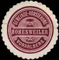 Wappen von Hohenweiler/Arms (crest) of Hohenweiler