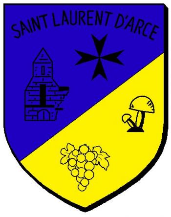Blason de Saint-Laurent-d'Arce/Arms (crest) of Saint-Laurent-d'Arce