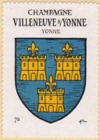 Blason de Villeneuve-sur-Yonne/Arms (crest) of Villeneuve-sur-Yonne