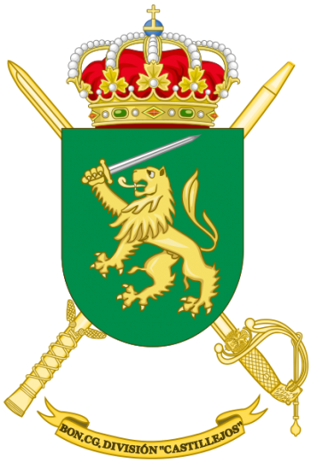Coat of arms (crest) of the Division Castillejos Headquarters Battalion, Spanish Army