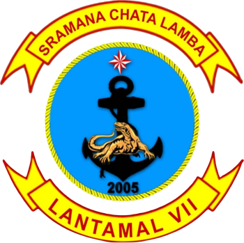 Coat of arms (crest) of the VII Main Naval Base, Indonesia Navy